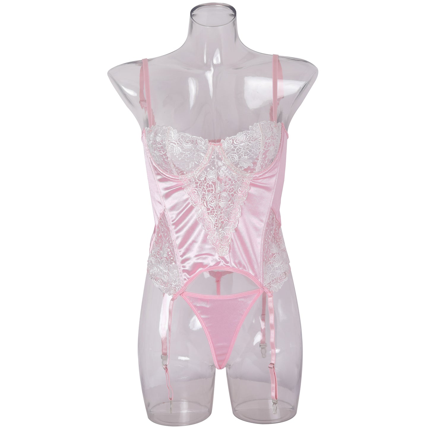 Dantel İşlemeli İp Bağlamalı bodysuit