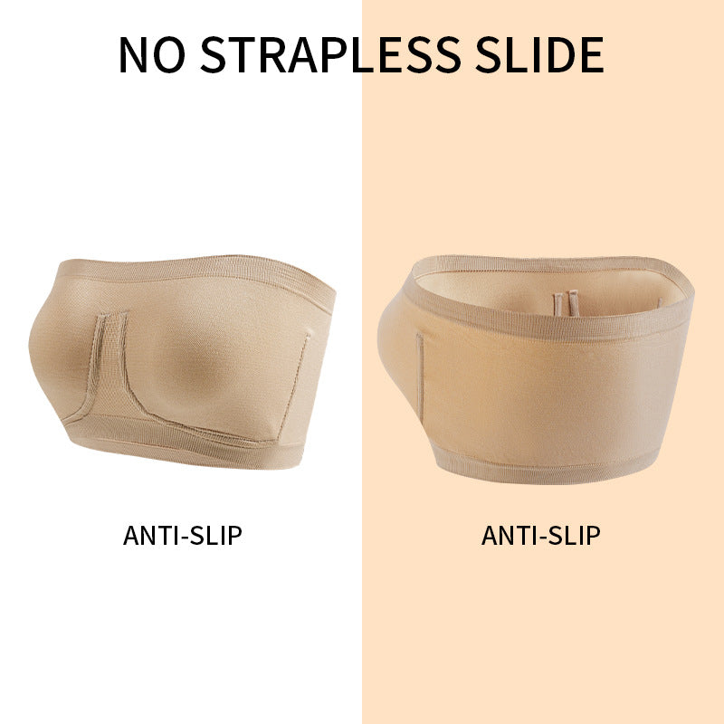 Straplez göğüs dikleştiren yumaşak dokulu iç çamaşırı